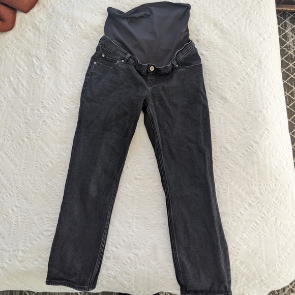Abercrombie & Fitch Black Maternity Ankle Jeans - Picture 3 of 4